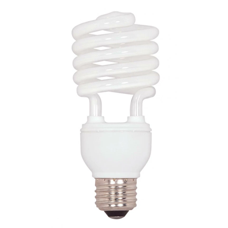 S7227 SATCO 23T2/E26/2700K/120V/1PK  23 Watt; Mini Spiral Compact Fluorescent; 2 - Image 1 of 1
