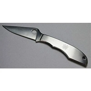 SPYDERCO Grasshopper SlipIt, Stainless Steel, Plain EDGE C138P - Picture 1 of 2