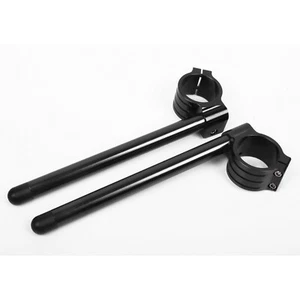 43mm Clip-On 7/8 Handlebars Raised for Yamaha YZF-R6 1999-2004 R6S 06-09 FZR1000 - Picture 1 of 4
