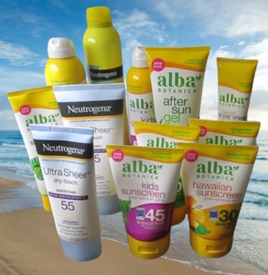 Neutrogena & Alba Botanica Sunscreen SPF 30, 45, 50 & 60 Kids, Sensitive, Facial - Image 1 of 4