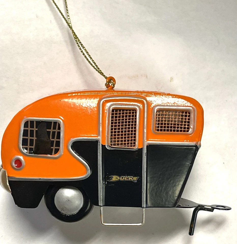 Anaheim Ducks Camper enfeite de metal Natal por Evergreen 4,5” hóquei NHL - Imagem 1 de 3
