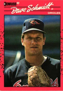 1990 Donruss - #524 Dave Schmidt - Orioles - Picture 1 of 2
