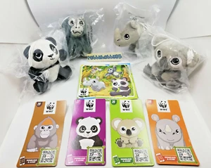 SERIE COMPLETA MAXI PELUCHE WWF VUD25 - VUD28 + 4 BPZ KINDER GRANSORPRESA 2022 - Imagen 1 de 1