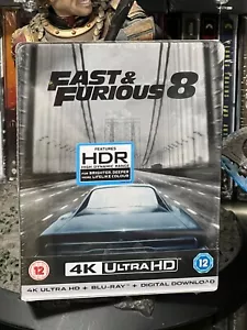 Fast & Furious 8: 4K Ultra HD/Blu-Ray Zavvi Exclusive Limited Edition Steelbook - Picture 1 of 8