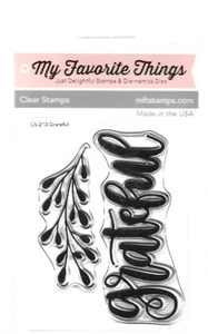 My Favorite Things - Grateful clear stamp set #cs-213 - Picture 1 of 2