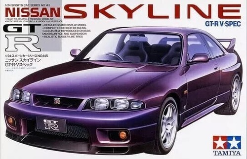 Kit Modèle Voiture 1/24 Tamiya Nissan Skyline GT-R R33 V-Spec - Neuf En Boîte, à Monter Soi-même