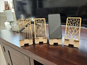 Soporte de madera para móvil Wood Phone Stand, soporte para móvil tableta - Imagen 1 de 10