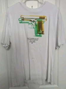 Beretta T-Shirt Icon 1915 - 2015 100 Years T-Shirt, XL, White, Pre-Owned - Picture 1 of 3