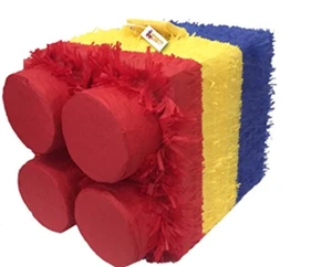 APINATA4U Multicolor Baustein Pinata Rot Top - Bild 1 von 1