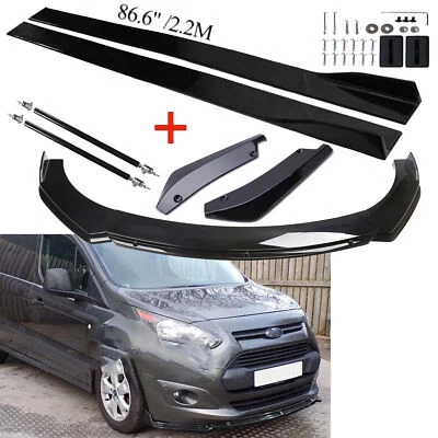 For Ford Transit Connect Front Bumper Lip Spoiler Side Skirts Rear Lip - Image 1 of 4
