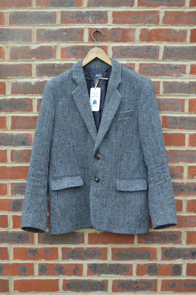 APC X Harris Tweed Mens Wool Jacket XS Extra Small A.P.C - Image 1 of 4
