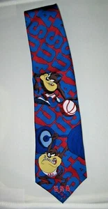 Vintage Tasmanian Devil Neck Tie Atlanta Georgia Olympics Looney Tunes Taz 1996 - Picture 1 of 5