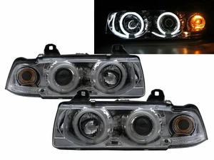 3-Series E36 1990-1998 2D/3D CCFL Projector Headlight Chrome EUROPE for BMW RHD - Picture 1 of 7