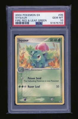 POKEMON EX Fire Red Leaf Green IVYSAUR 35/112 Uncommon PSA 10 GEM MINT - Image 1 of 2