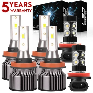 For 2016-2023 Toyota Tacoma 6x LED Headlight High Low Beam Fog Light Bulbs V25QC - Imagen 1 de 12