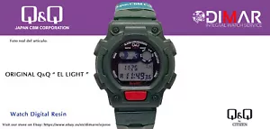 VINTAGE WATCH Q&Q EL LIGHT. 9911 , WR. 5m. LAP MEMORY 10.(M111 002) - Imagen 1 de 5