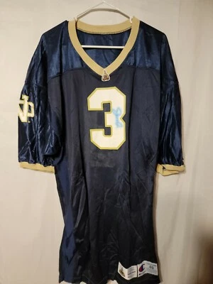 VINTAGE 1994 CHAMPION NOTRE DAME BOOKSTORE FOOTBALL JERSEY - SIZE 48 Signed  - Image 1 of 4