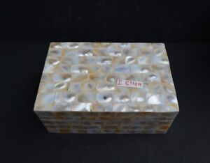 Mother of pearl Jewellery Box Handicraft Mother of Pearl Inlay Box India~I-5149