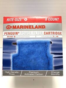  Marineland Rite-Size A Cartridge 6pk  Penguin Power Filter Cartridge NEW in BOX