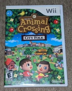 Nintendo Wii Animal Crossing: City Folk Completo CIB En Estuche Con Manual Funciona - Imagen 1 de 4