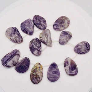 Hot Purple Flower Sodalite Pendant Bead Strand | 28x28x5mm to 45x31x5.5mm | - Picture 1 of 12