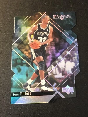 1999-00 Upper Deck Black Diamond Diamond Cut Sean Elliott #75 - Image 1 of 2