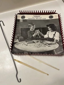 Telaio e gancio vintage Homeside metallo tessitura manuale con istruzioni porta pentole 7" - Foto 1 di 8
