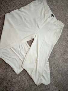 Pantalones de pierna ancha blancos ADRIANNA PAPELL talla 12 con bolsillos - Imagen 1 de 9