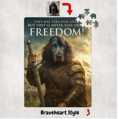 Your Dog Cat Royalty King Custom 300 Piece Jigsaw Personalised Picture Photo - Image 1 of 3