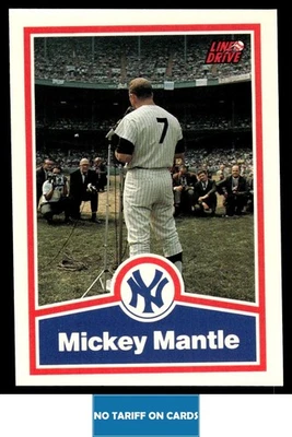 1991 Line Drive Mickey Mantle Mickey Mantle New York Yankees #16 - Image 1 of 2