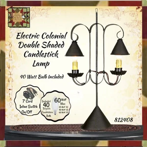 Double Shaded Candlestick Accent Lamp - Picture 1 of 3