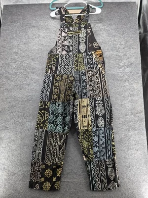 Mono Sacred Threads para mujer S/M negro boho retazos tribal algodón mono Foto 1 de 4