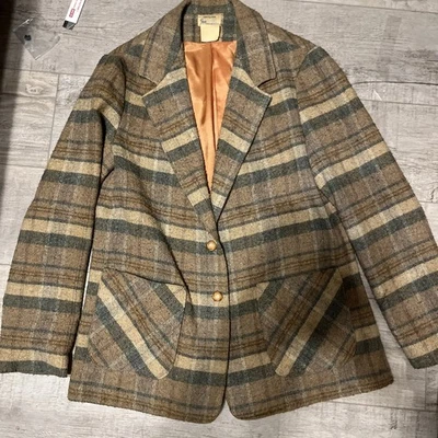 Blazer vintage años 70 80 para mujer The Fashion Place Sears botones de madera Foto 1 de 4