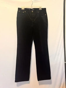 New Chaps Women's Corduroy Pants Size 10 Slimming Fit Shape Black New - Picture 1 of 4