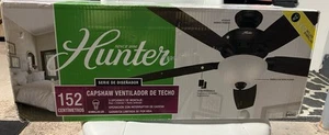 Hunter 60in Ceiling Fan 54093 Capshaw Indoor Ceiling Fan Premier Bronze Finish - Picture 1 of 7