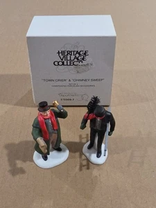 Dept 56 Heritage Village Town Crier and Chimney Sweep #55697 - Imagen 1 de 7