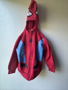 Spider-man Hoodie Boys Size Small Spider Hood Pockets Zipper Casual Costume - Picture 1 of 16