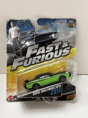 2016 Hot Wheels Mattel Fast & Furious 7 Dodge Challenger SRT8 Z011 BAD CARD NEW - Image 1 of 4