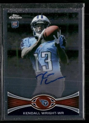 2012 Topps Chrome Kendall Wright Rookie Auto Titans-Baylor - Image 1 of 2