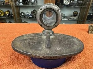 early Vintage BOYCE MOTO METER on Cast Iron Lid Temp GauGe auto truck OLD CaR - Picture 1 of 13