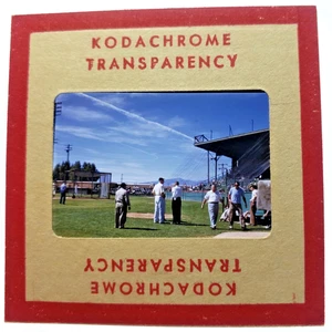 Kodachrome Red Border Slide | 1955 HANK GREENBERG CLEVELAND INDIANS Tucson - Picture 1 of 3