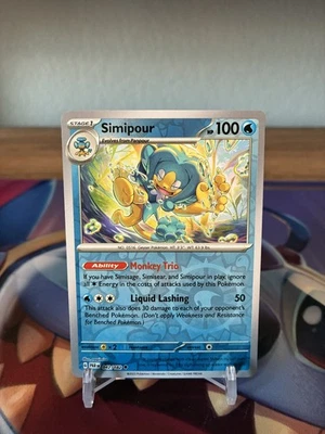 Pokemon Paradox Rift - Simipour - 042/182 - Reverse Holo Sv04 - Image 1 of 2