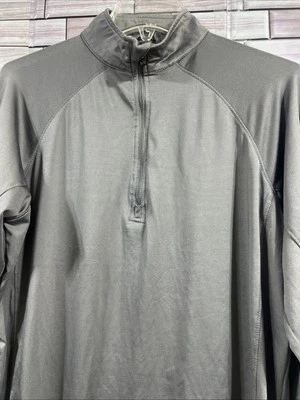 Cinch Mens M jacket 1/4 Zip Pullover soft shell gray western cowboy high neck - Image 1 of 4