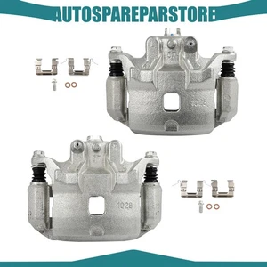 Par de pinzas de freno delanteras para Nissan Cube 2009-2014 Tiida 2012-2016 con soporte - Imagen 1 de 21