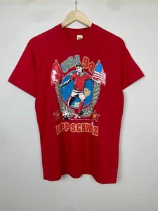 Vintage 90s USA vs Swiss 1994 rare retro printed t shirt - Picture 1 of 7