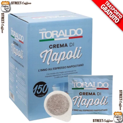 50 150 300 600 900 1200 Cialde Capsule caffè ESE Toraldo Miscela Crema Di Napoli - Immagine 1 di 3