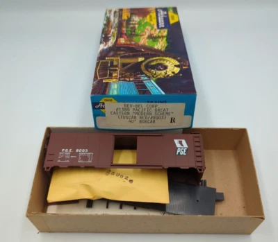 HO Scale Bev-Bel Athearn 1389 40’ Box car Pacific Great Eastern PGE 8003 NOS - Image 1 of 4