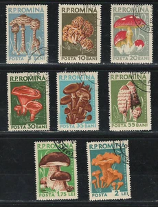 JUEGO DE SELLOS MH PRECANCELADOS MUY FINOS RUMANIA 1958 Scott #1225/1233 "Setas" - Imagen 1 de 2