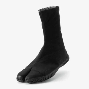 Marugo Complete Black Ninja Tabi Split Toe Shoes Saibu 7 Clasps - Picture 1 of 5