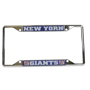 New NFL New York Giants Car Truck Chrome Metal License Plate Frame - Picture 1 of 3